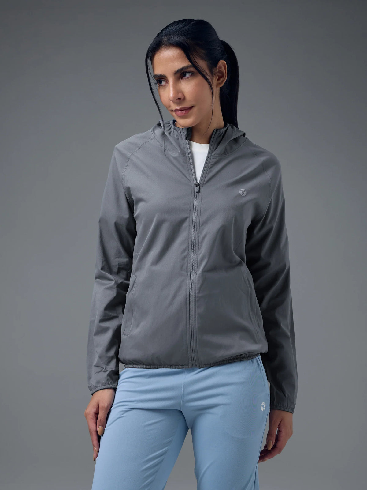 Technosport Slim Fit Hooded Jacket For Women WR-16 - Vinatage Indigo
