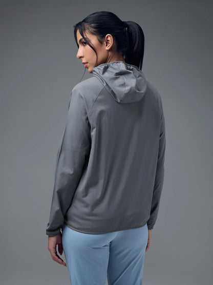 Technosport Slim Fit Hooded Jacket For Women WR-16 - Vinatage Indigo