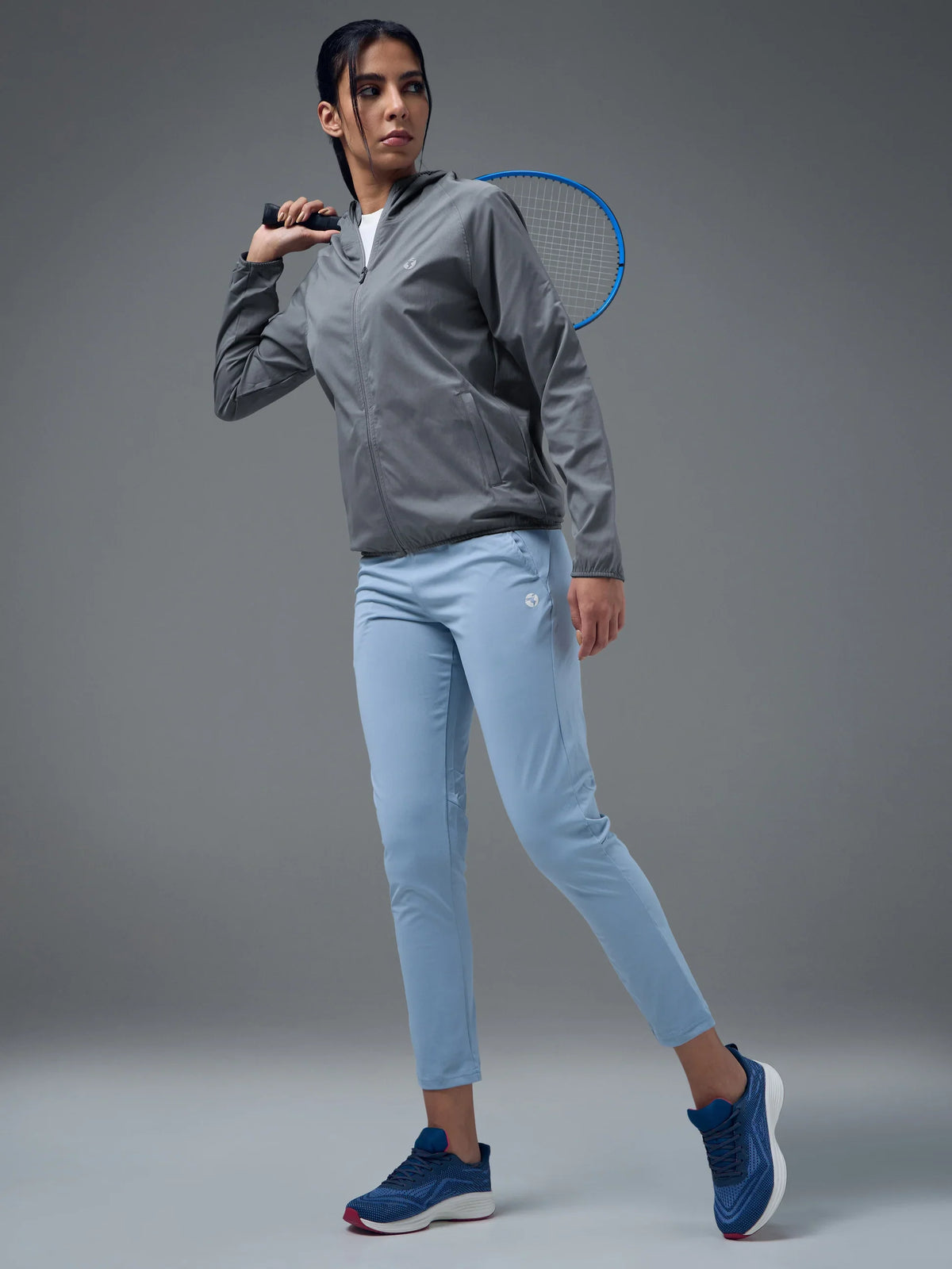 Technosport Slim Fit Hooded Jacket For Women WR-16 - Vinatage Indigo