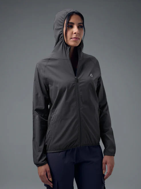 Technosport Slim Fit Hooded Jacket For Women WR-16 (Woodland Gray)