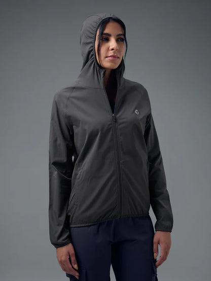 Technosport Slim Fit Hooded Jacket For Women WR-16 (Woodland Gray)