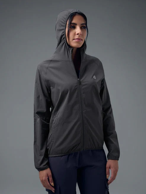 Technosport Slim Fit Hooded Jacket For Women WR-16 - Woodland Gray