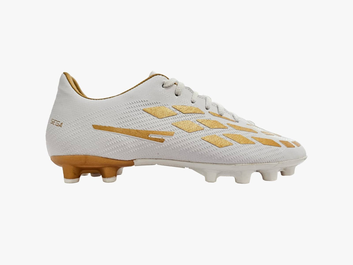 Sega Micro Plus Football Shoes - White/Gold