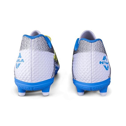 Nivia Dagger Football Shoes for Men (White/Blue)