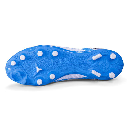 Nivia Dagger Football Shoes for Men (White/Blue)