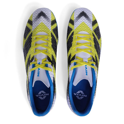 Nivia Dagger Football Shoes for Men (White/Blue)