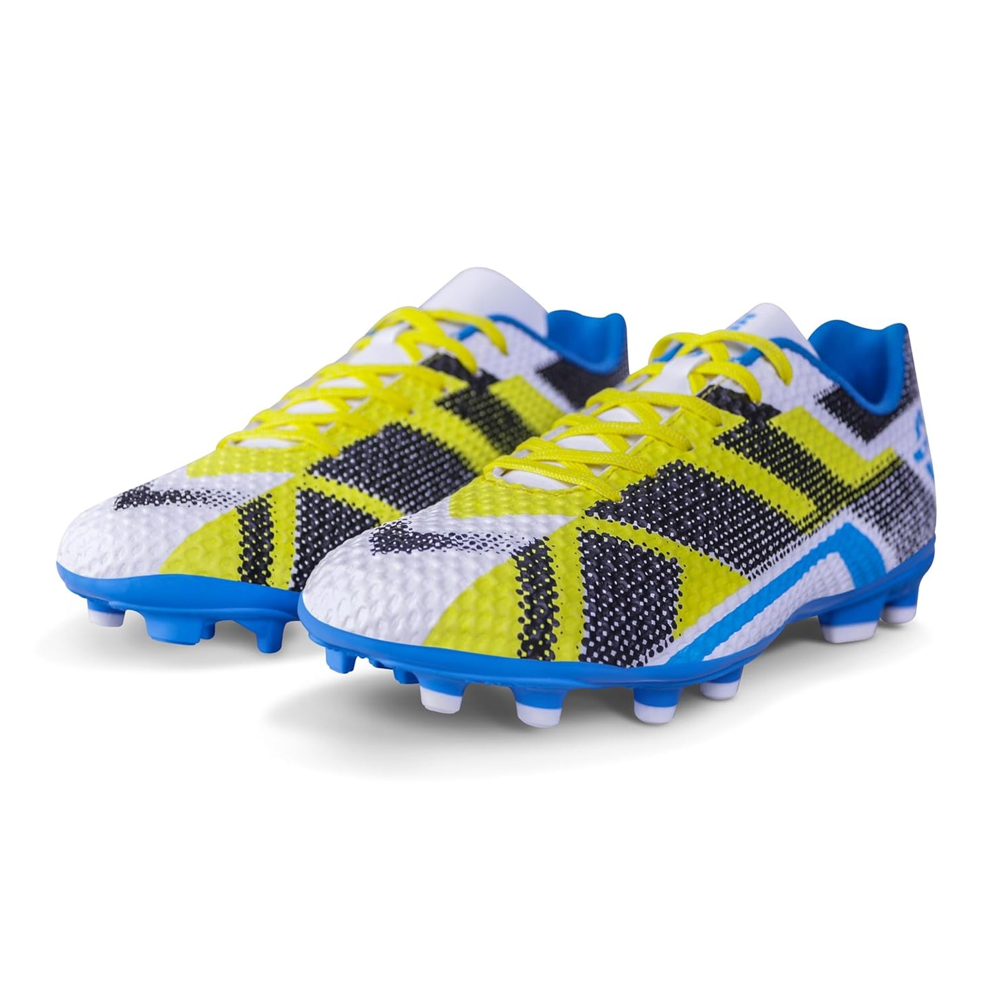 Nivia Dagger Football Shoes for Men (White/Blue)