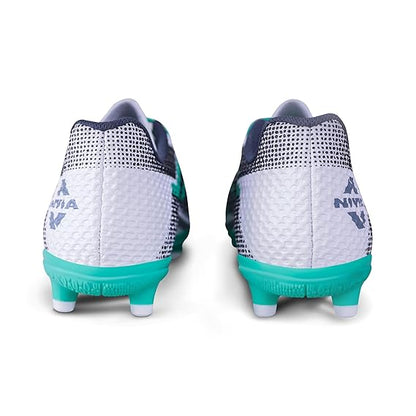 Nivia Dagger Football Shoes for Men (White/Green)