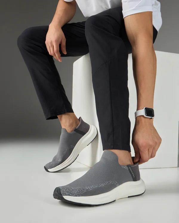 TechnoSport Men’s Zero Hands Slip-On Running Shoes | Lightweight NITROLITE Sports Shoes