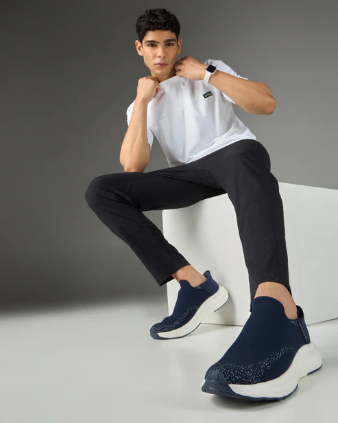 TechnoSport Men’s Zero Hands Slip-On Running Shoes | Lightweight NITROLITE Sports Shoes