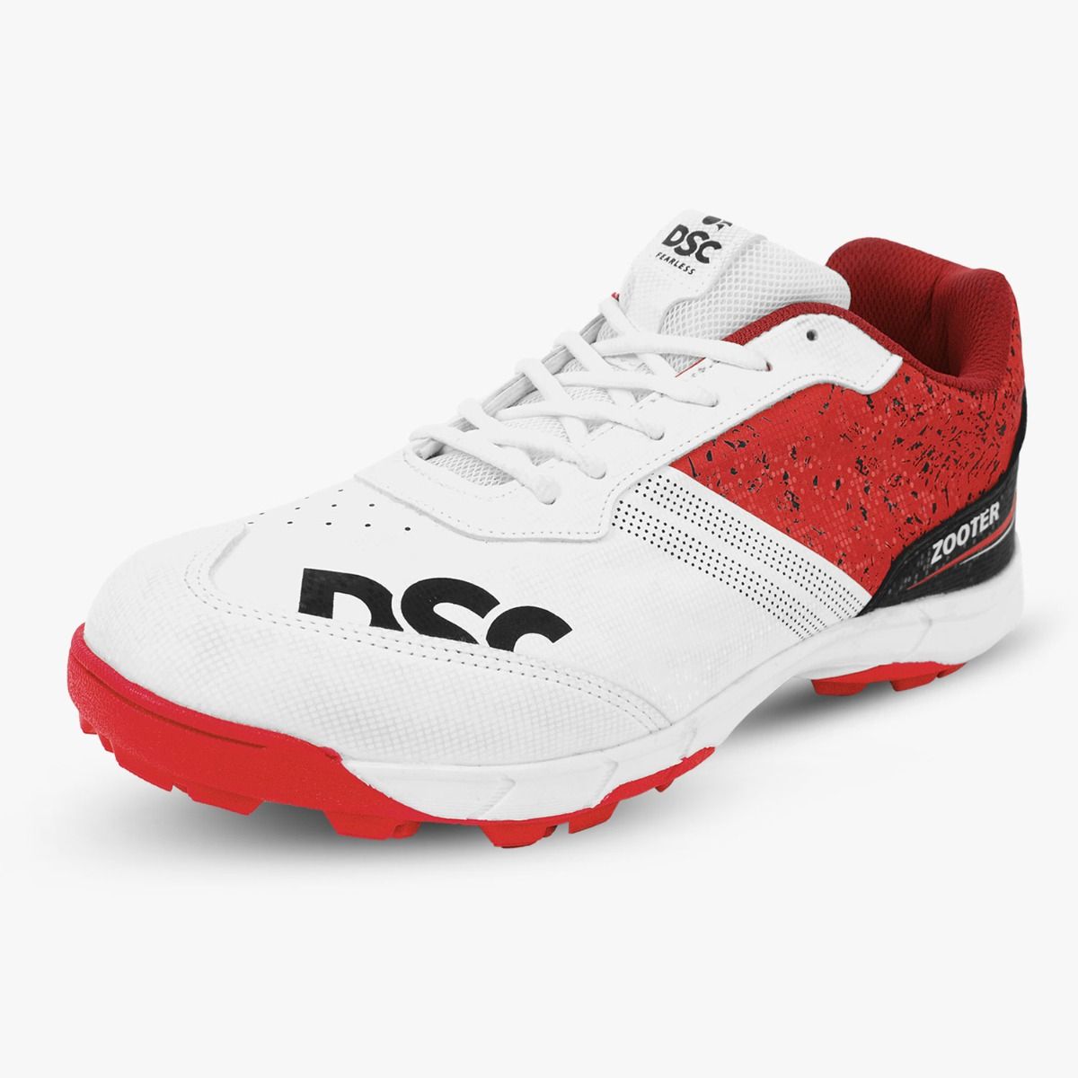 DSC Zooter Cricket Shoes - White/Red
