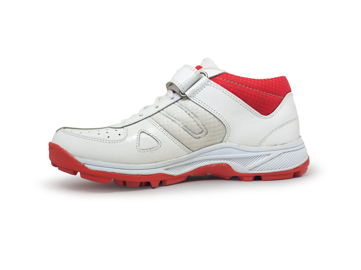 Sega Predator Plus/T3 Cricket Shoes - White/Red