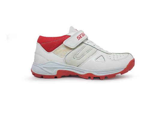 Sega Predator Plus/T3 Cricket Shoes - White/Red