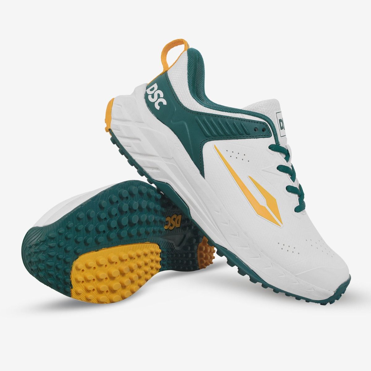 DSC End Game Cricket Shoes - Green/Yellow