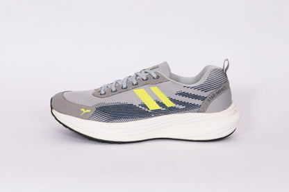 Sega Nobel Running Shoes - Grey/Yellow