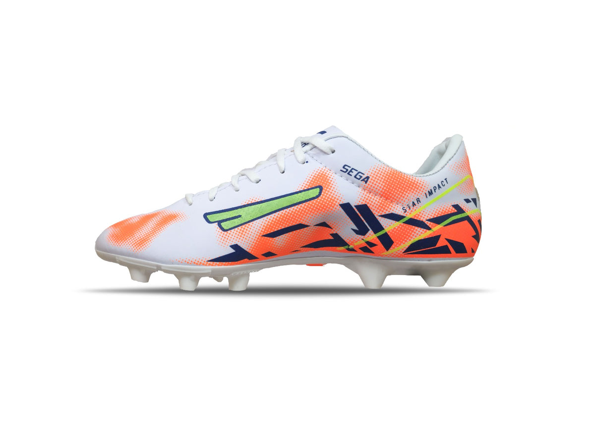 Sega New Spectra Football Shoes - White/Orange
