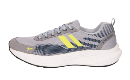 Sega Nobel Running Shoes - Grey/Yellow
