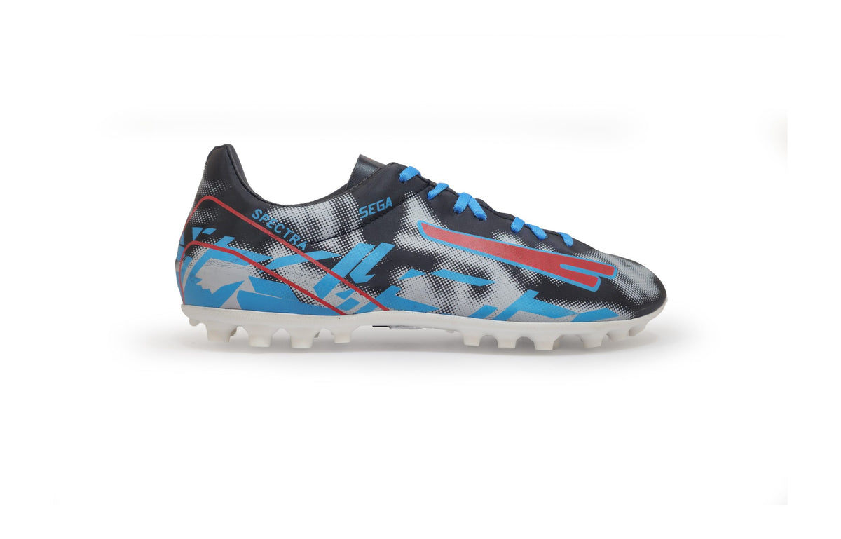 Sega New Spectra Football Shoes - Black/Sky Blue