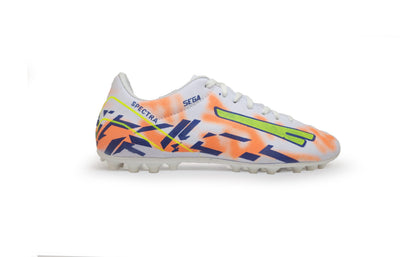 Sega New Spectra Football Shoes - White/Orange