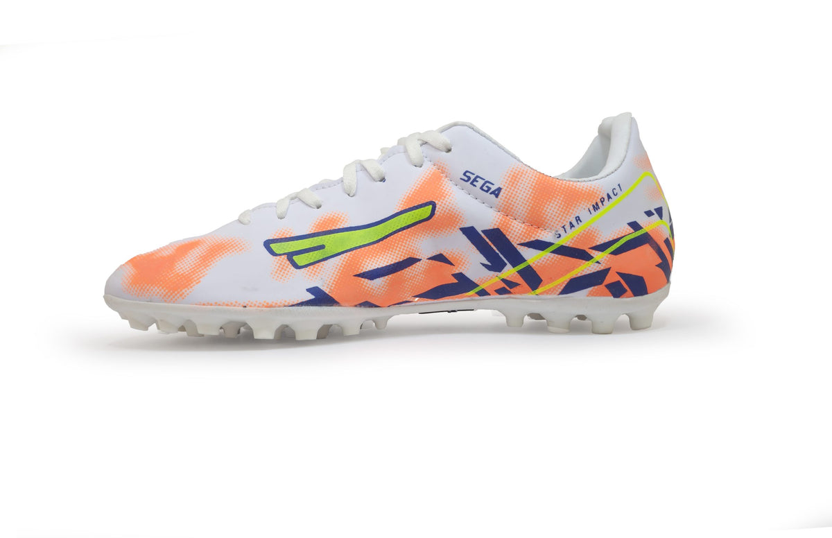 Sega New Spectra Football Shoes - White/Orange