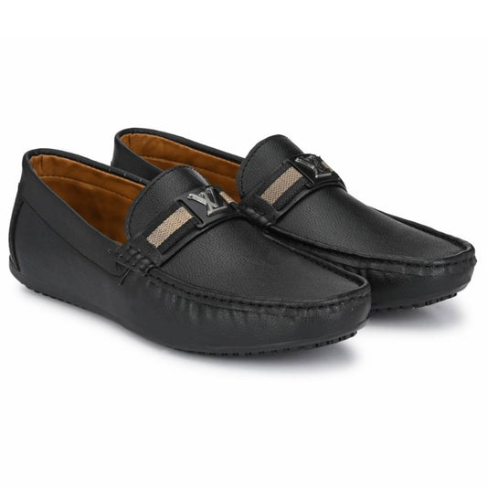 Party Wear New LV Black loafers for Men and Boys