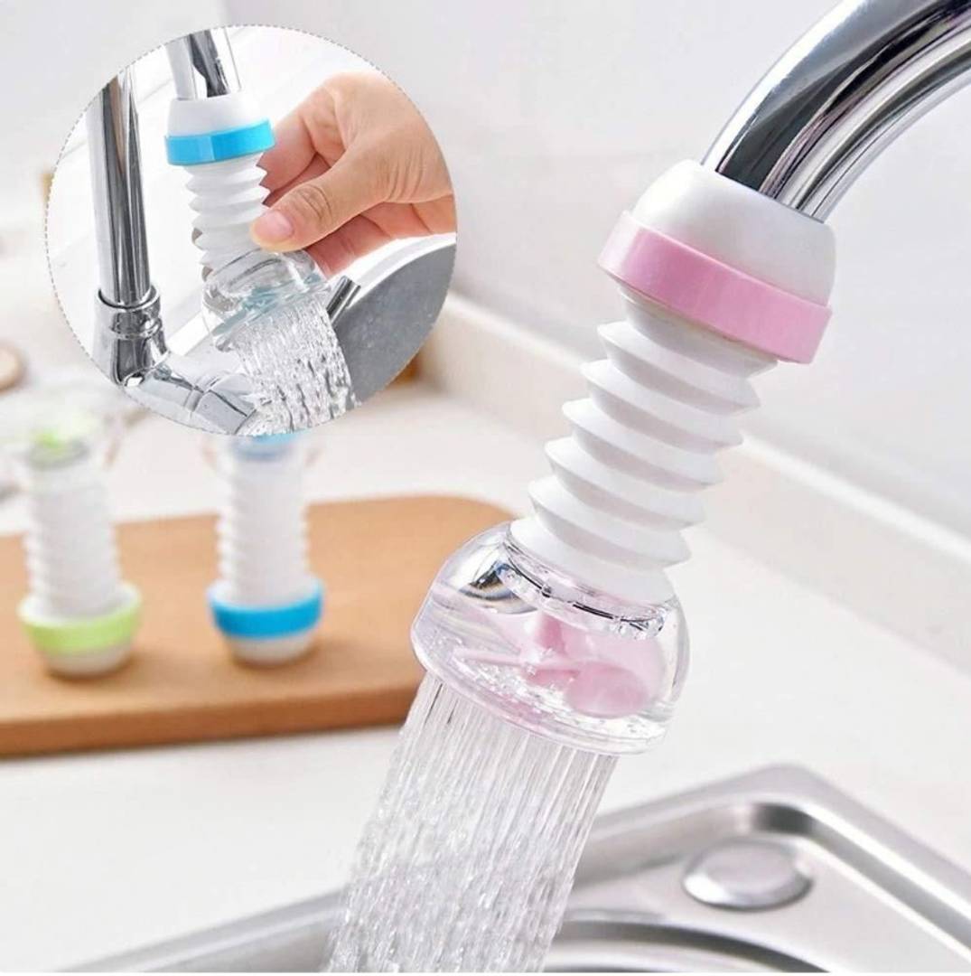 Water Faucet - 360 Degree Adjustable Water Saving Faucet Small Multicolour Pack of 1