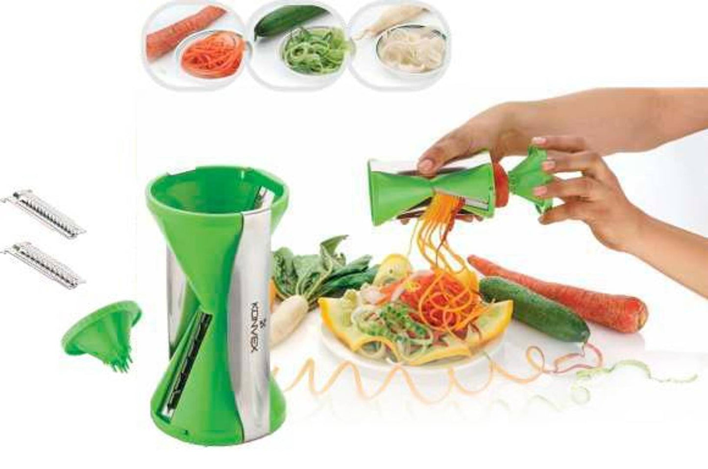 Spiral Vegetable Slicer (Multi Color)