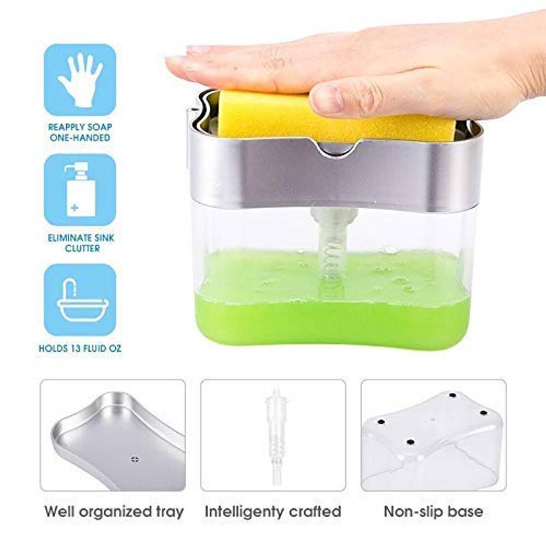 2 in 1 Soap Pump Dispenser for Dishwasher Liquid,