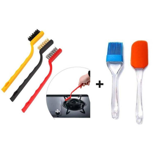 Wire Brush and Silicon Brush (Combo)