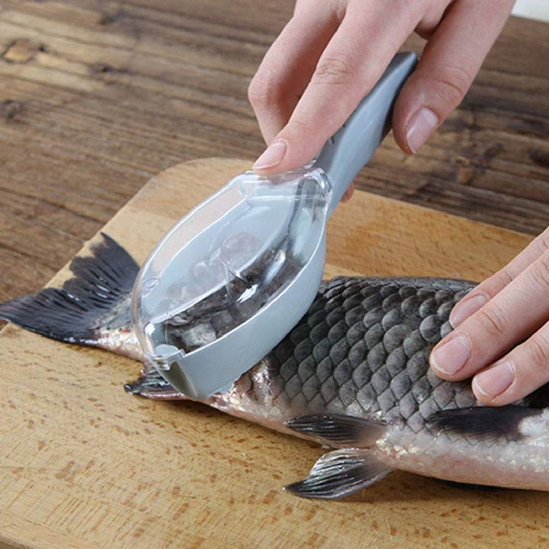 Fish Scale Scraper,Fish Scaler Sawtooth Scale Descaler Scraper Cleaner Fish Scales Brush Shaver Remover Scale Knife Peeler Skin Peeler Fish Tools