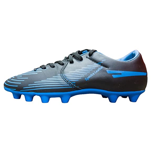 Sega Spectra Leather Football Shoes (Black/Blue)