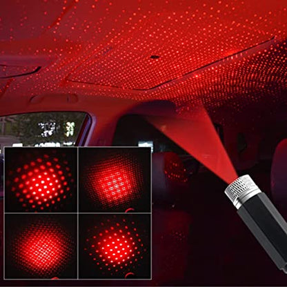 Prancer Interior Car Roof Full Projection USB Laser