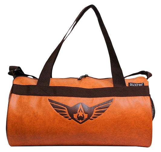 Gym Bag Duffel Bag Emboss Logo Tan Color