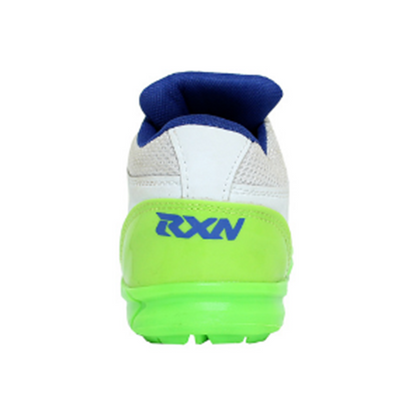 RXN Champion Cricket Shoes (White/Blue/Green)