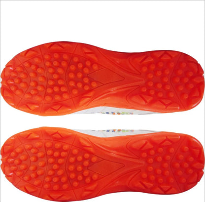 Spartan Champion Cricket Shoes (White/Orange)