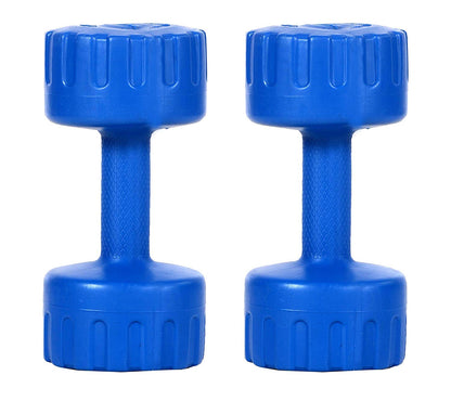 DEE MANNEQUIN Set of 4KG Blue PVC Fixed Dumbbell Set (Women & Men)