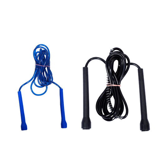 Anti Slip Fitness Skipping Rope Pack of 2 (Black / Blue)