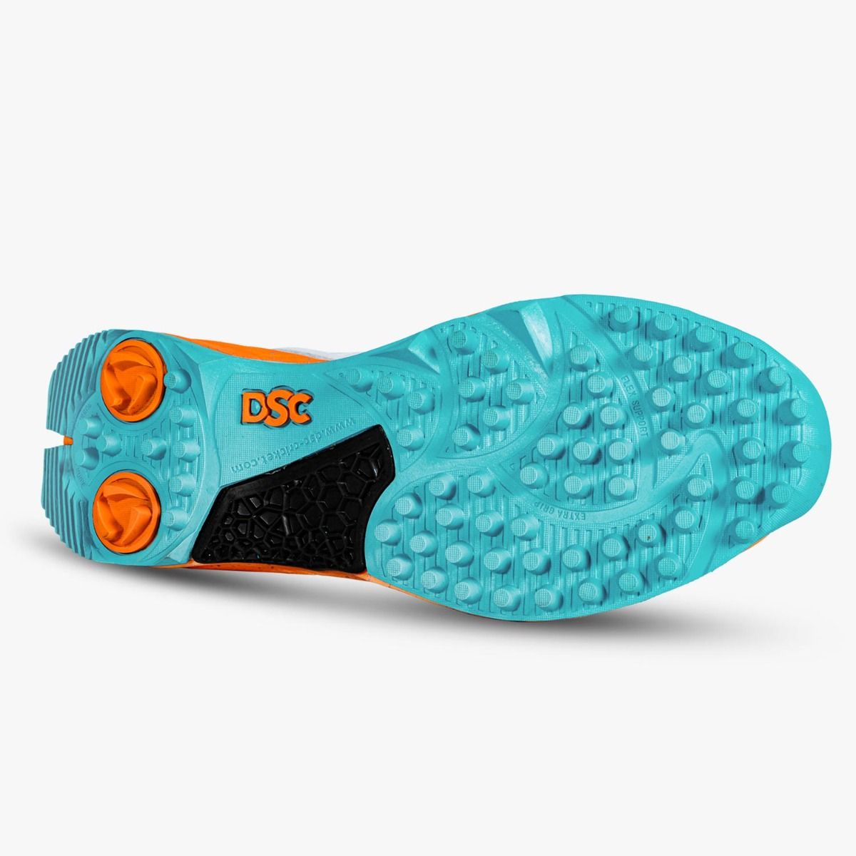 DSC Jaffa 22 Cricket Shoes (White/Blue/Orange)
