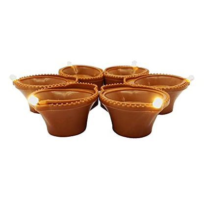 Plastic Ambient Lights Battery Operated LED Diyas Candle with Water Sensing Technology