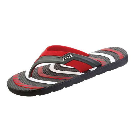FLITE Thong-Strap Slippers for Men FL-277 (Red)
