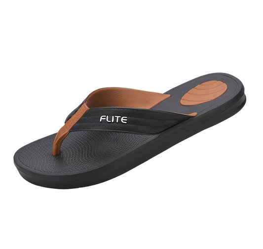 FLITE Thong-Strap Slippers for Men FL-378 (Tan)
