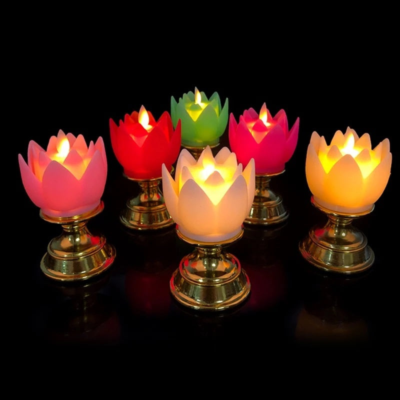 Colorful Electric Lotus LED Light