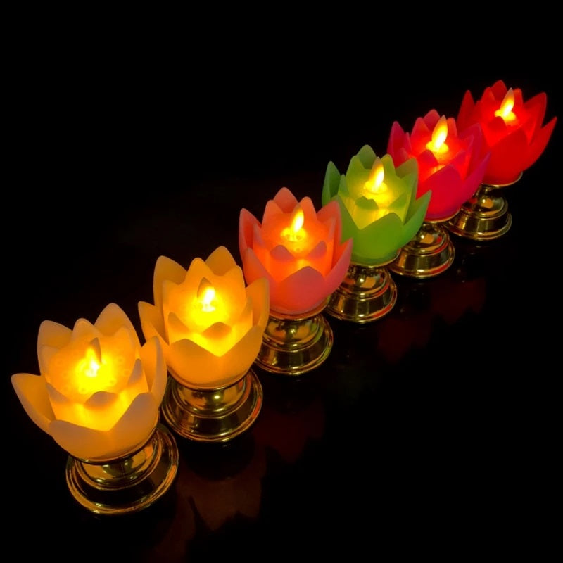 Colorful Electric Lotus LED Light