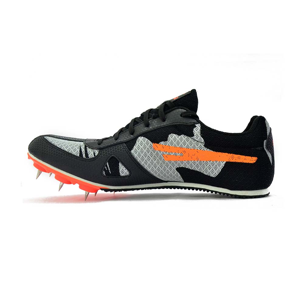 Sega Fly Spikes Running Athletic Shoes for Men (Black / Orange)