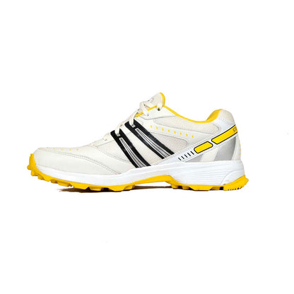 Sega Glide Cricket Shoes (White/Yellow)