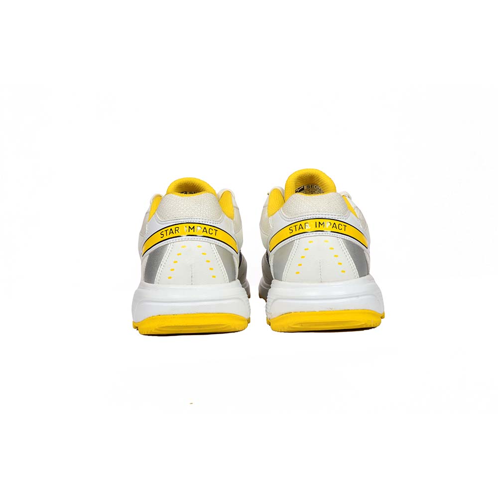 Sega Glide Cricket Shoes (White/Yellow)