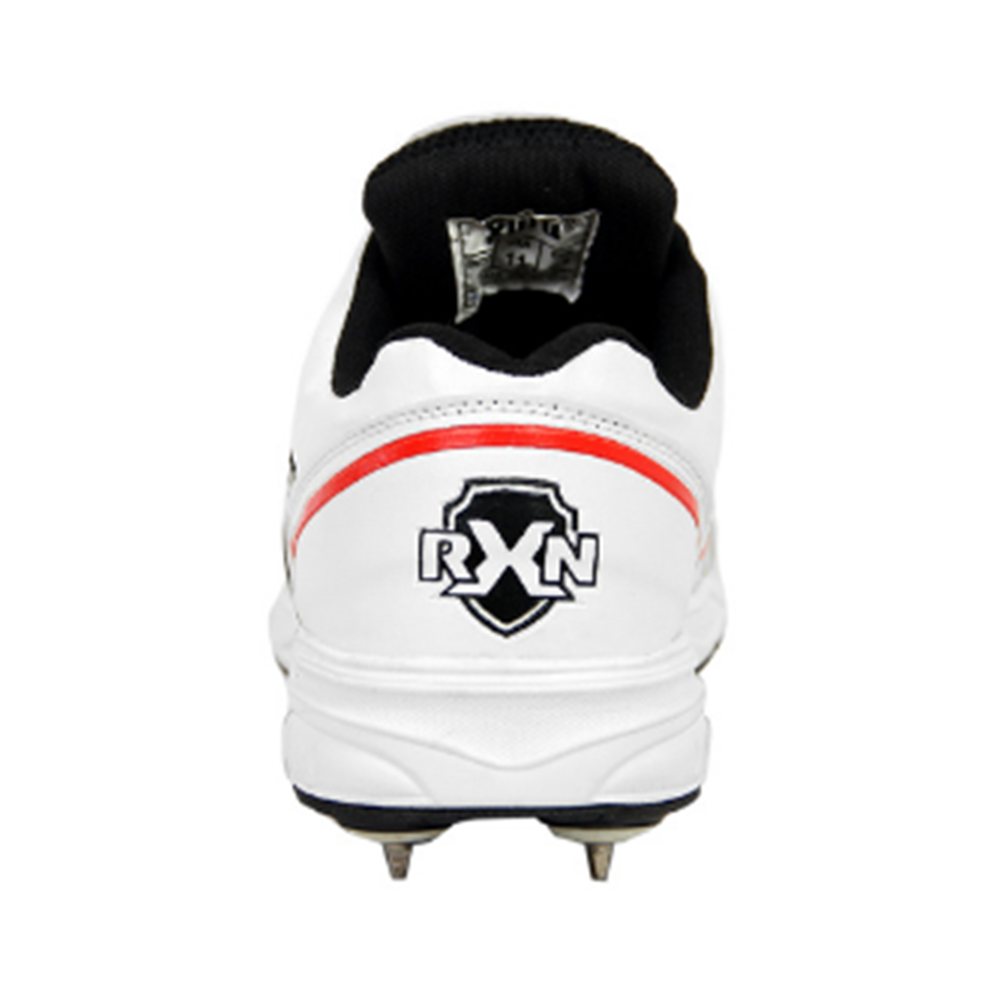 RXN Howzatt Spikes Cricket Shoes (White/Black)