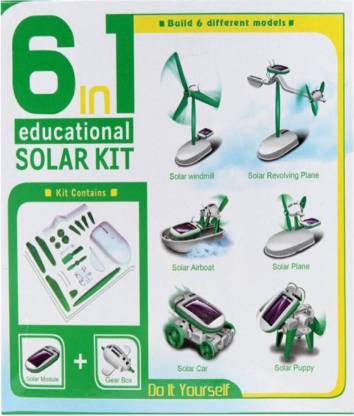 Educational 6 In 1 Solar Power Energy Robot Toy Kit