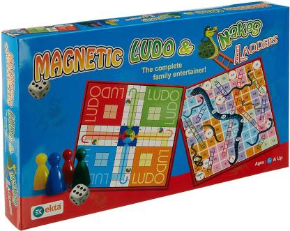 Magnetic Ludo Snakes 'N' Ladders Board Game Party & Fun Games Board Game