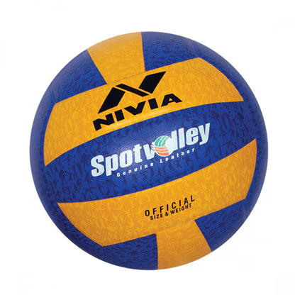 NIVIA Spot Volley Volleyball Size – 4 (Blue / Yellow)